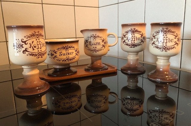 Vintage koffie stelletje, Ophalen
