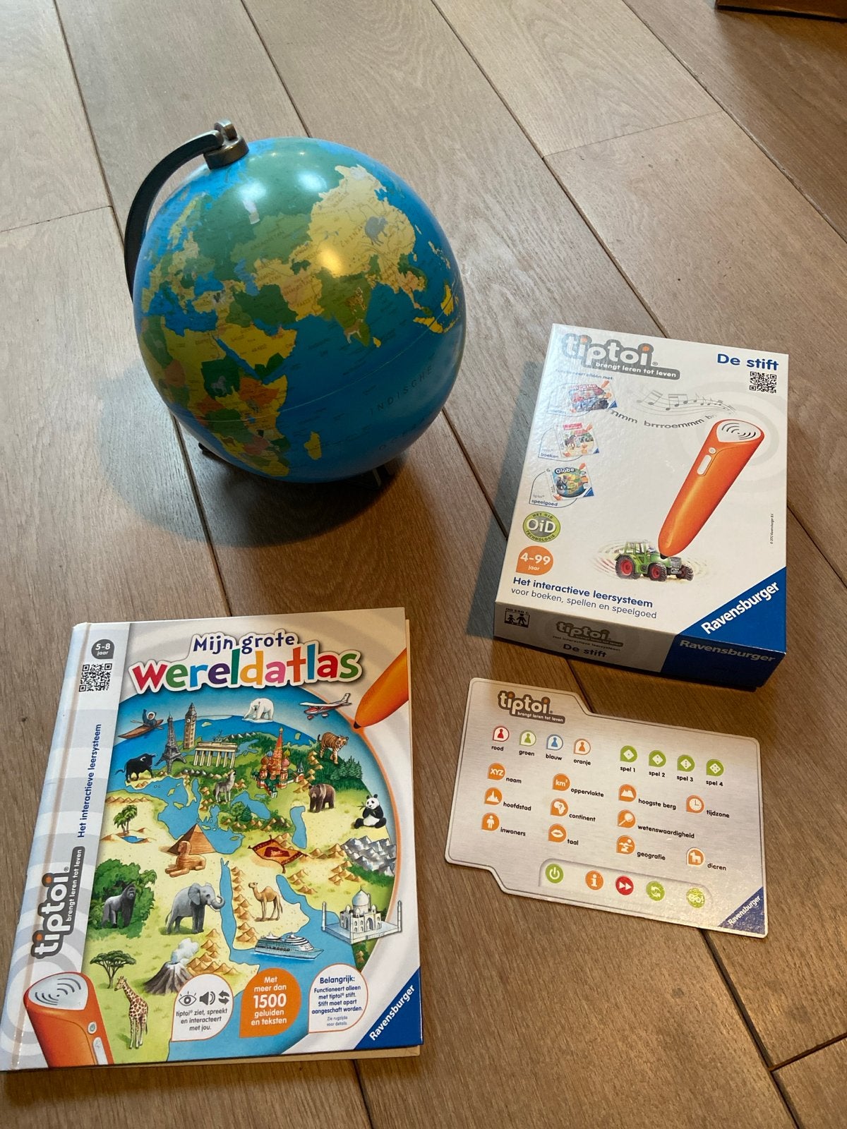 Tiptoi Starterset: Stift, Wereldatlas & Wereldbol, Kinderen en Baby's, Speelgoed | Educatief en Creatief, Ophalen, Zo goed als nieuw