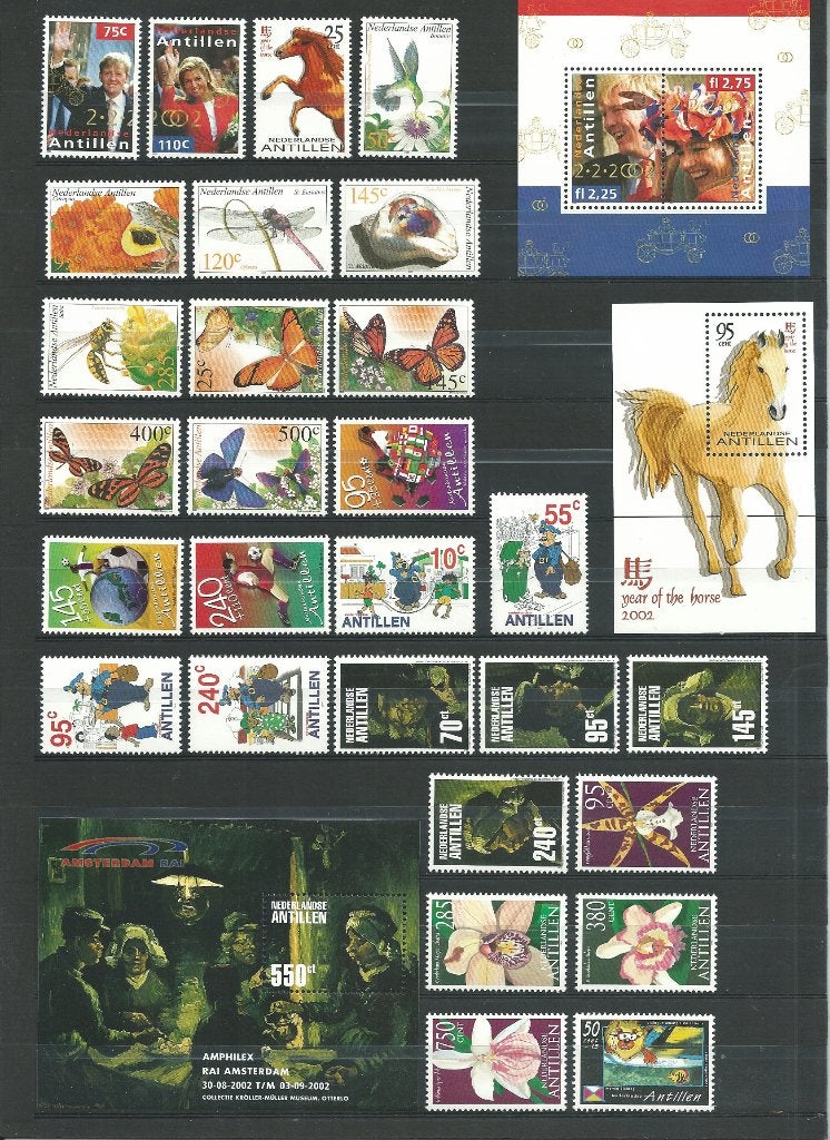Nederlandse Antillen 2002, Complete jaargang, Postfris., Ophalen of Verzenden, Postfris