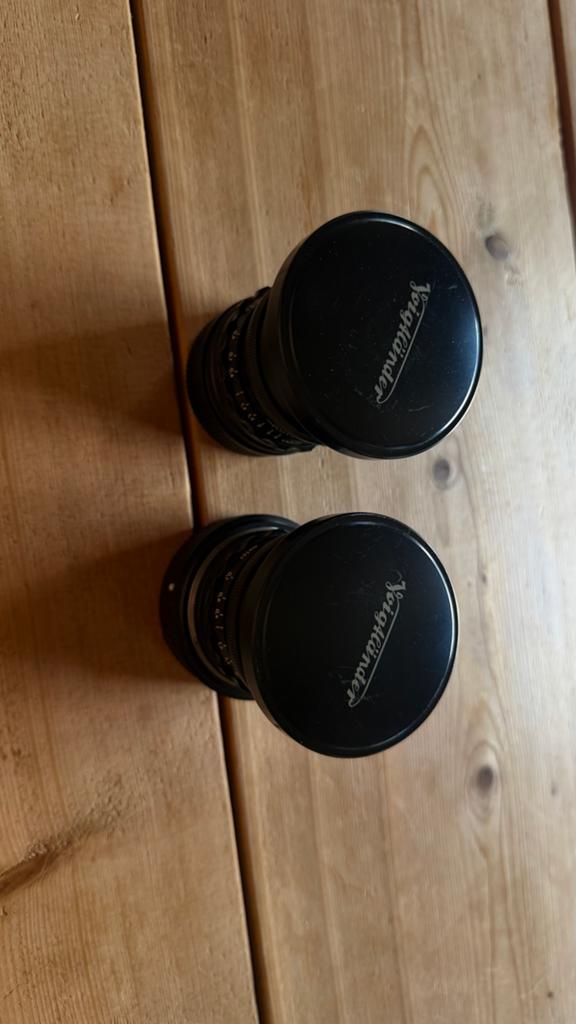 Voigtländer Nokton50mm 1.5 + ultron35mm 1.7, Ophalen, Zo goed als nieuw, Standaardlens