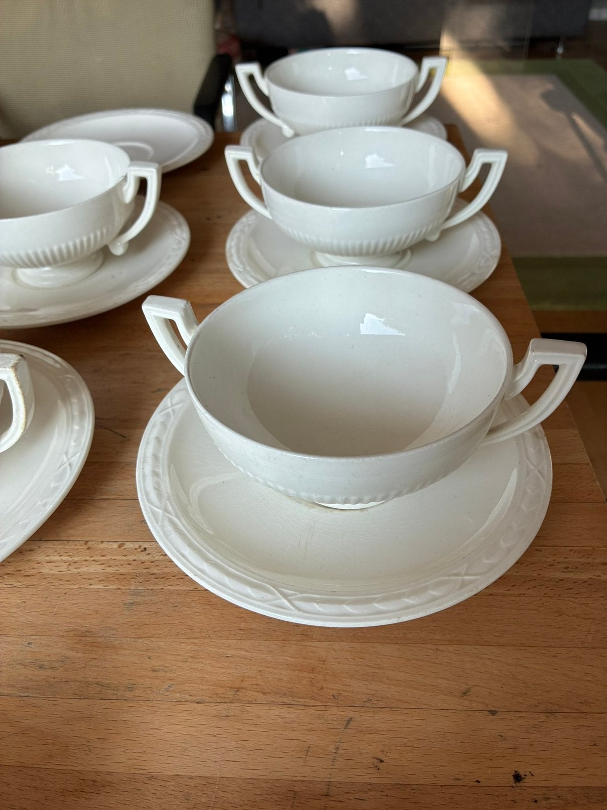 5x vintage recamier soepkommen, Ophalen of Verzenden