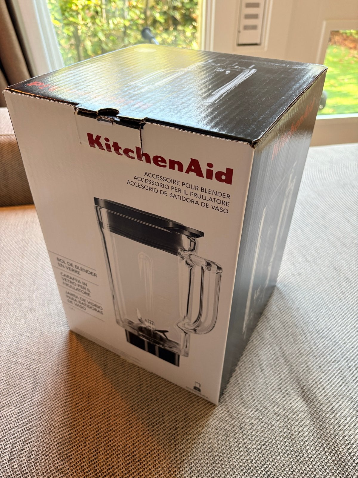 KitchenAid glazen kan 5KSB2048JGA voor Artisan K400, Ophalen of Verzenden, Gebruikt