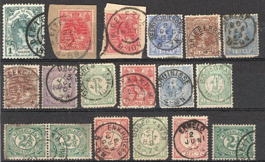 Groot- en Kleinrond stempels wo Etten-Leur Gemert (9291), Verzenden, T/m 1940, Gestempeld