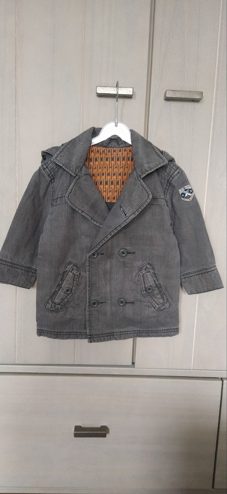 Zomerjasje voor kleine meneertjes! Neutrale kleuren., Mexx, Ophalen of Verzenden, Zo goed als nieuw, Jasje