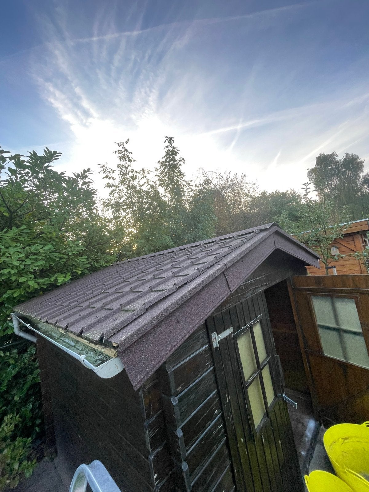 Complete dakbedekking voor tuinhuis/blokhut (gebruikt), Gebruikt, Overige kleuren, 15 m² of meer, Metaal