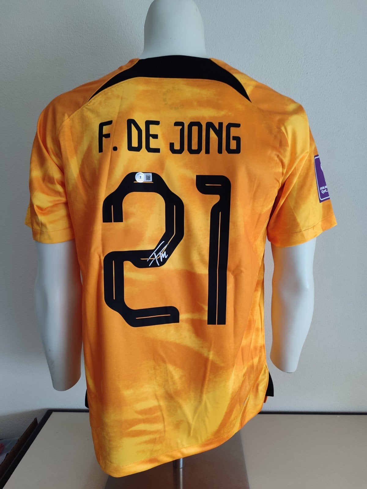 Nederlands elftal shirt gesigneerd door Frenkie de Jong +COA, Ophalen of Verzenden, Nieuw, Overige binnenlandse clubs, Shirt