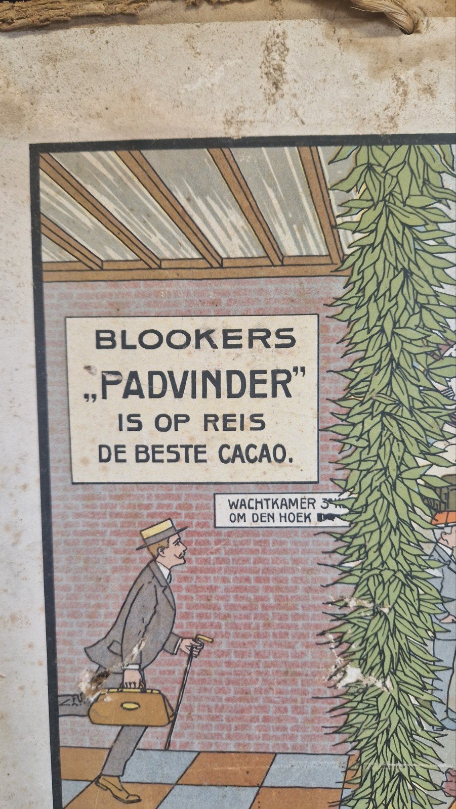 Blookers padvinder cacao reclame schoolplaat, Ophalen of Verzenden, Gebruikt