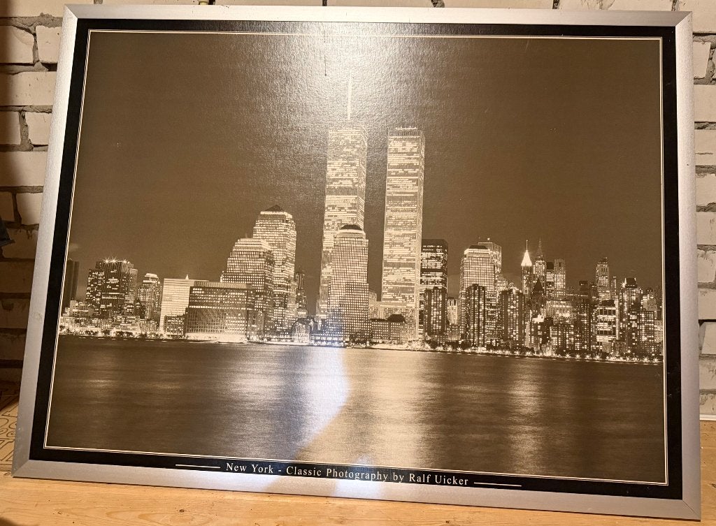Ingelijste foto New York Twin Towers - Ralf Uicker, Ophalen, Gebruikt, Schilderij, Ingelijst