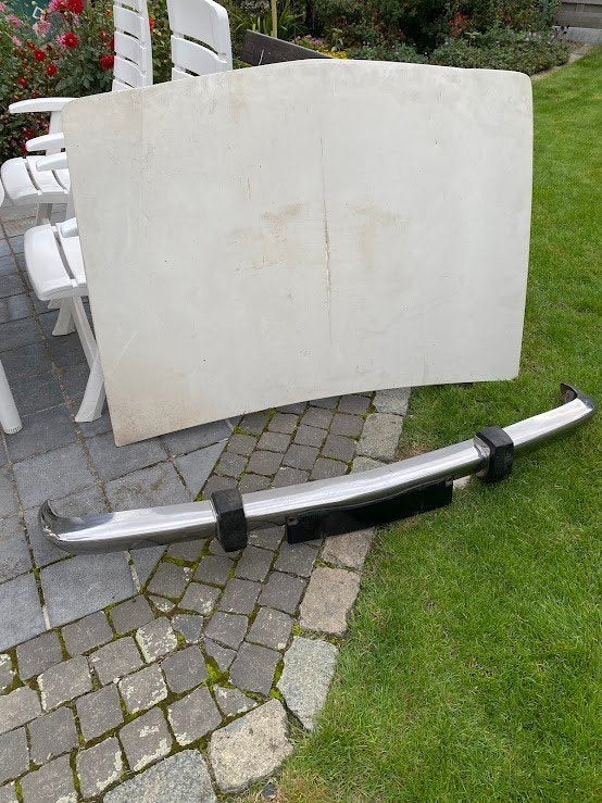 peugeot 504 -  motordeksel en voorbumper, Auto-onderdelen, Ophalen, Voor, Peugeot, Bumper