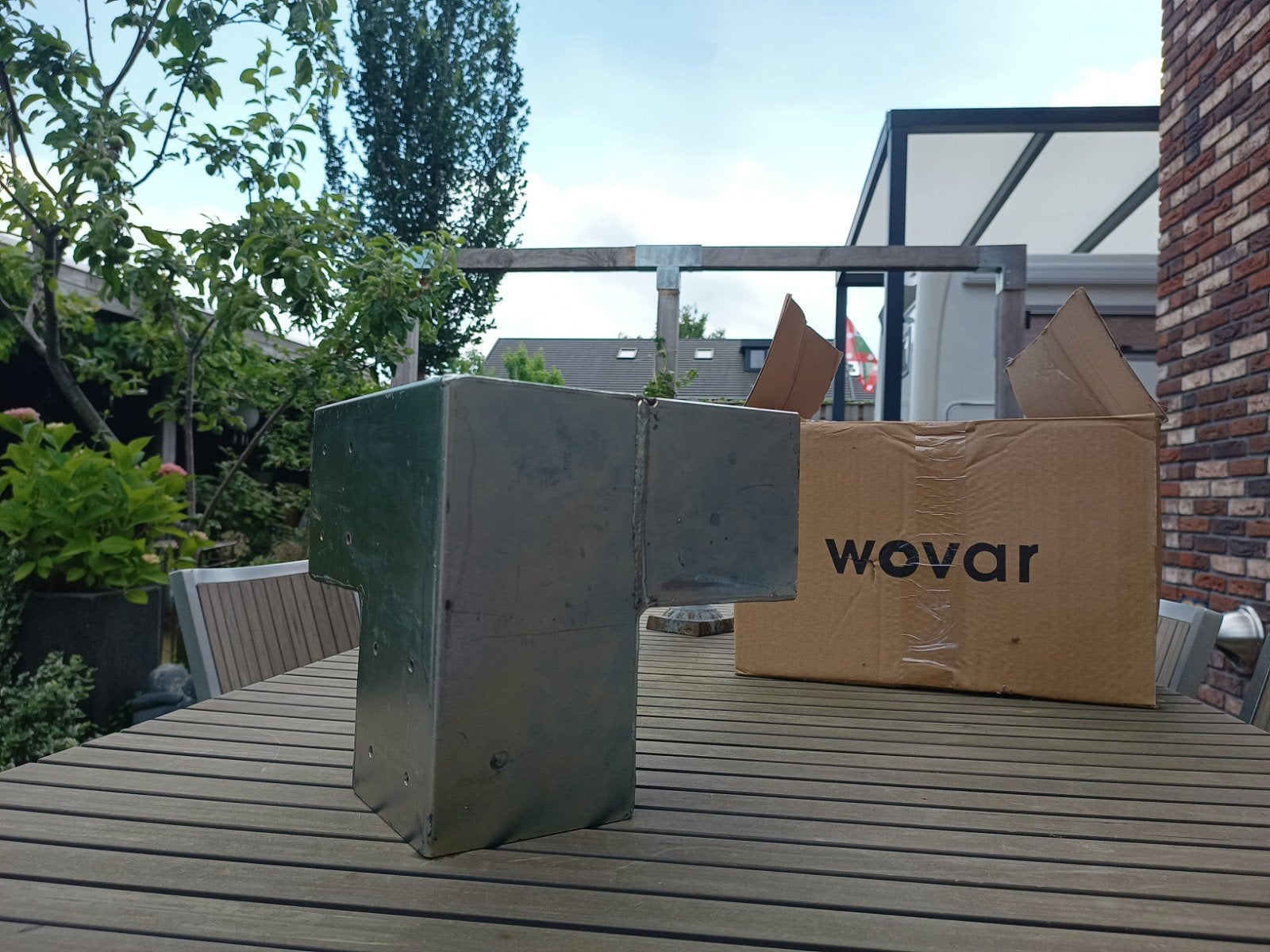 Pergola verbindingsstuk 12x12x12 cm - Wovar, Ophalen of Verzenden