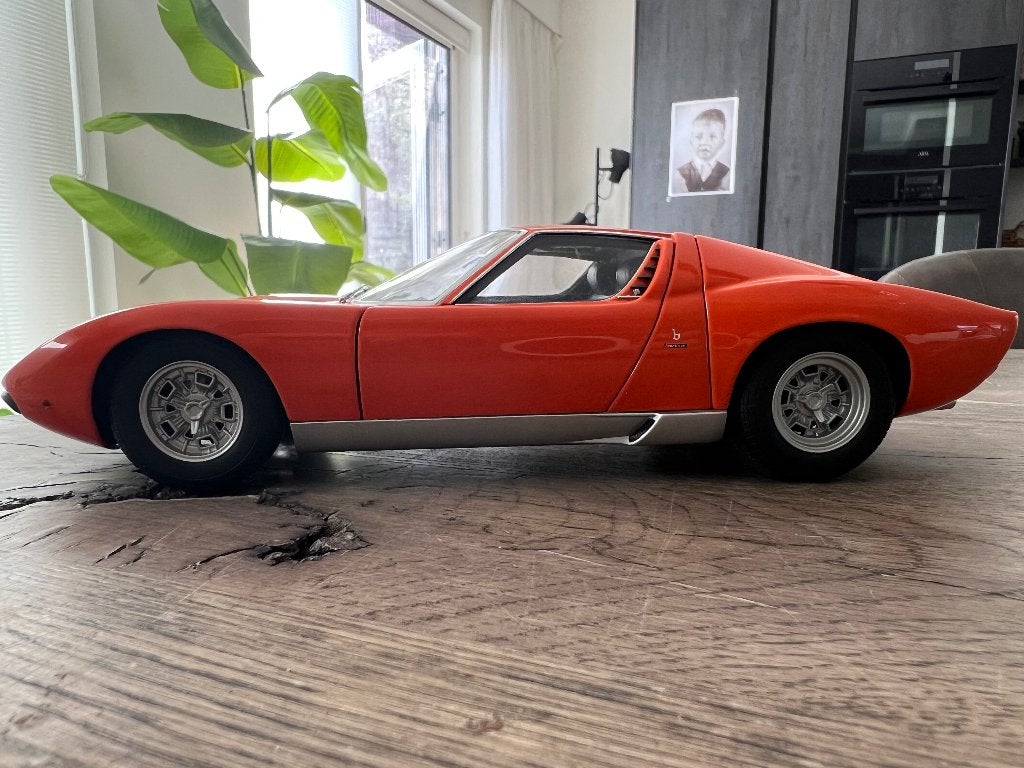 AUTOart (1:18) Lamborghini Miura SV - Orange, Hobby en Vrije tijd, Modelauto's | 1:18, Verzenden, Zo goed als nieuw, Autoart