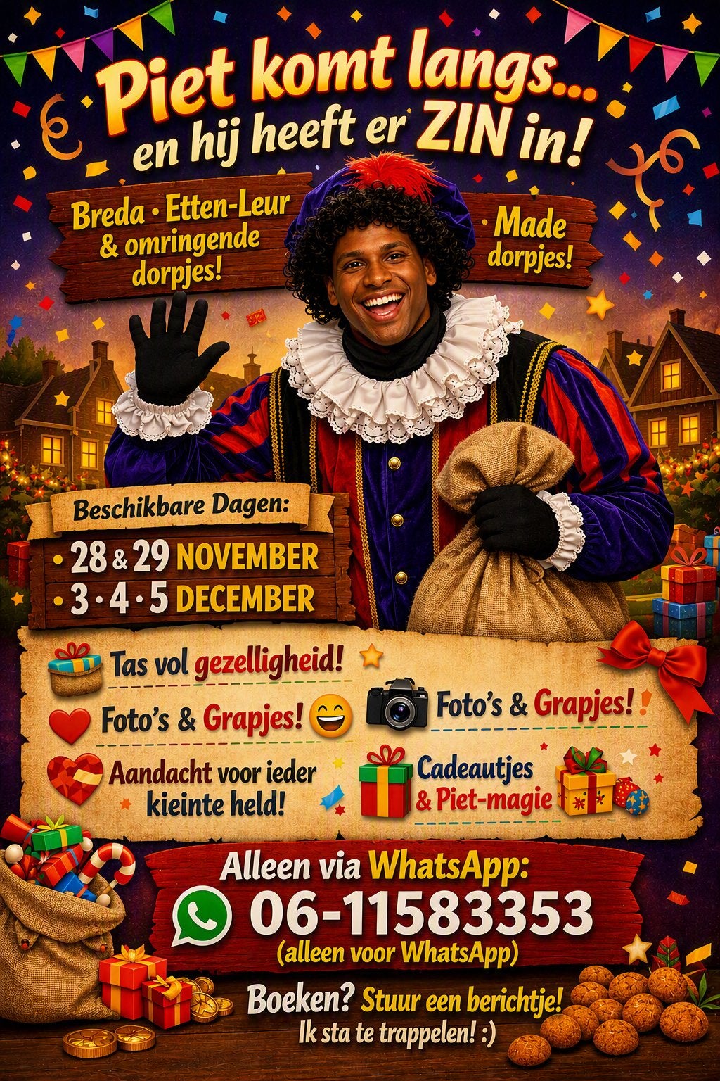 Traditionele zwarte pieten, Diversen, Ophalen, Nieuw