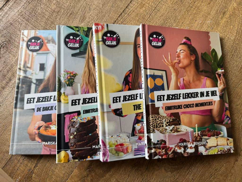 Bakje Geluk boeken set - Eet jezelf lekker in je vel, Boeken, Ophalen, Hoofdgerechten, Zo goed als nieuw, Gezond koken
