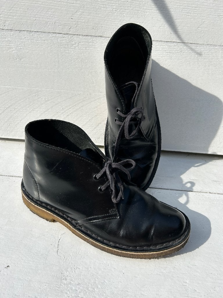 zwarte leren ORIGINAL CLARKS Desert boots maat 37, Schoenen met lage hakken, Zwart, Ophalen of Verzenden, Clarks