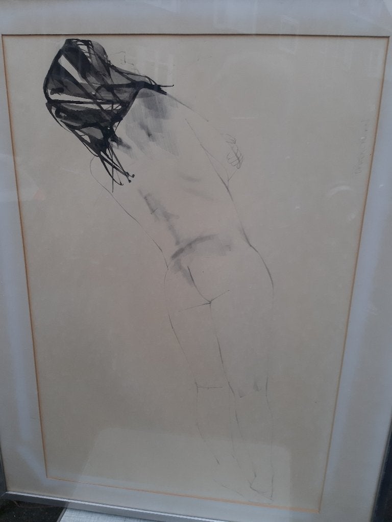 Naakte vrouwen van Patrick O'Regan. 2 de soort, Nude Study,, Ophalen, Schilderij, Pentekening, Gesigneerd