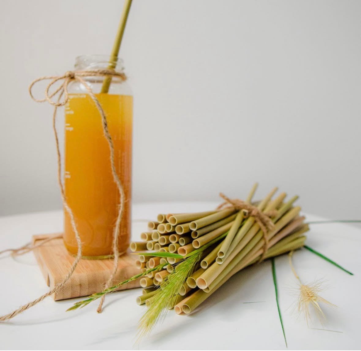 Eco Vegan Grasrieten grassstraws per 500 st., Ophalen of Verzenden, Dranken