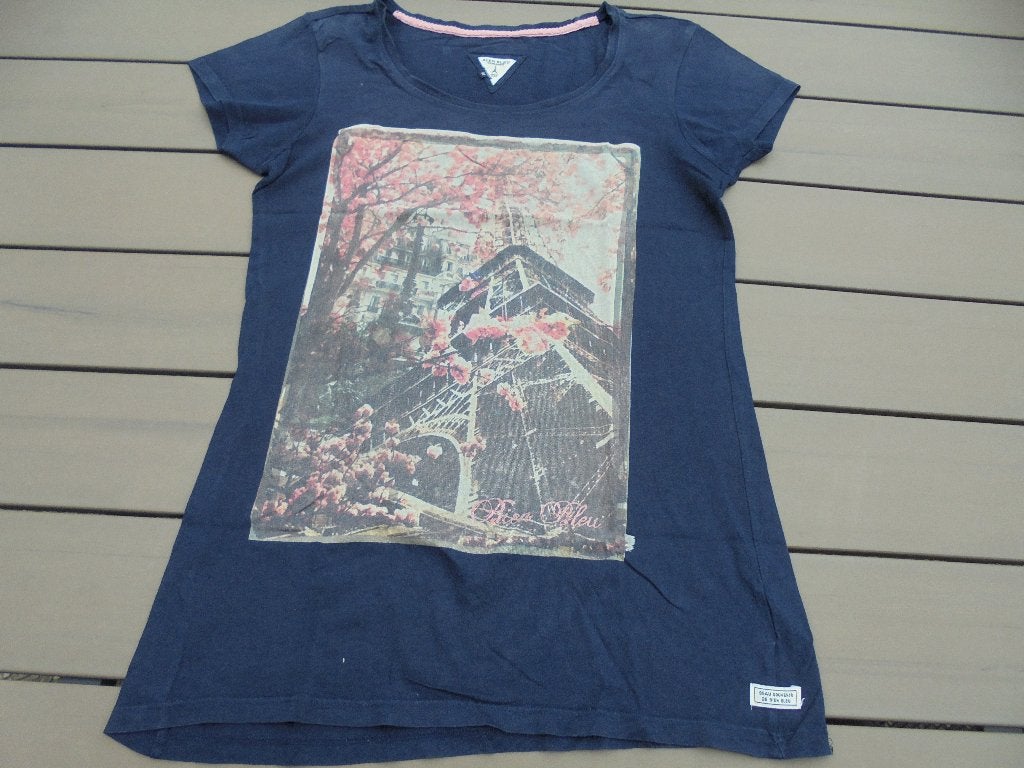 N61 Blauw shirt Bien Bleu maat M, Maat 38/40 (M), Blauw, Ophalen of Verzenden, Korte mouw