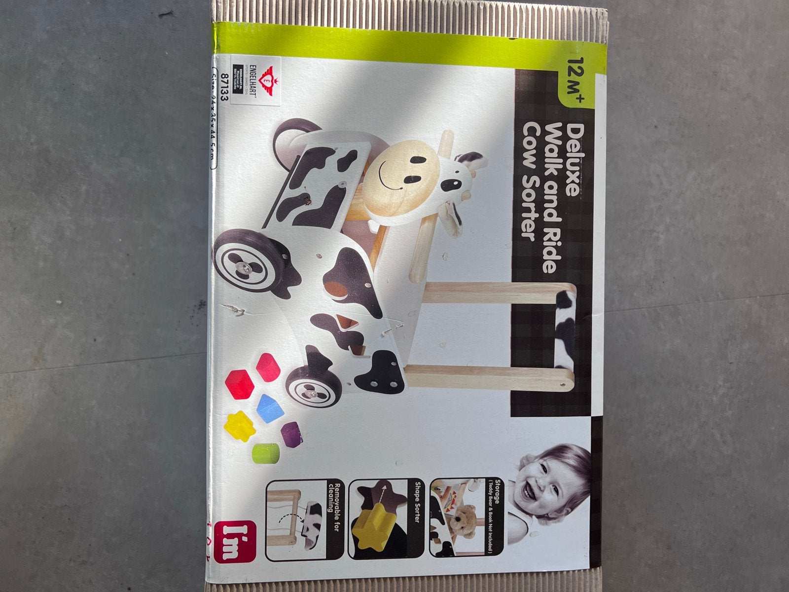 Deluxe Walk and Ride Koe Vormensorteerder, Kinderen en Baby's, Ophalen of Verzenden, Nieuw, Overige typen, Met wieltjes