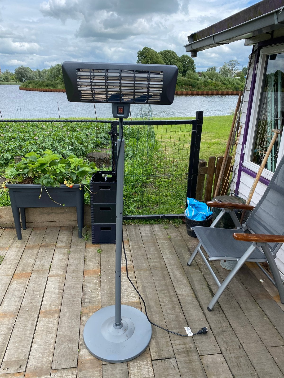 Eurom Q-time 2000S Terrasverwarmer - Elektrisch, Elektrisch, Gebruikt, Vloer, Ophalen of Verzenden
