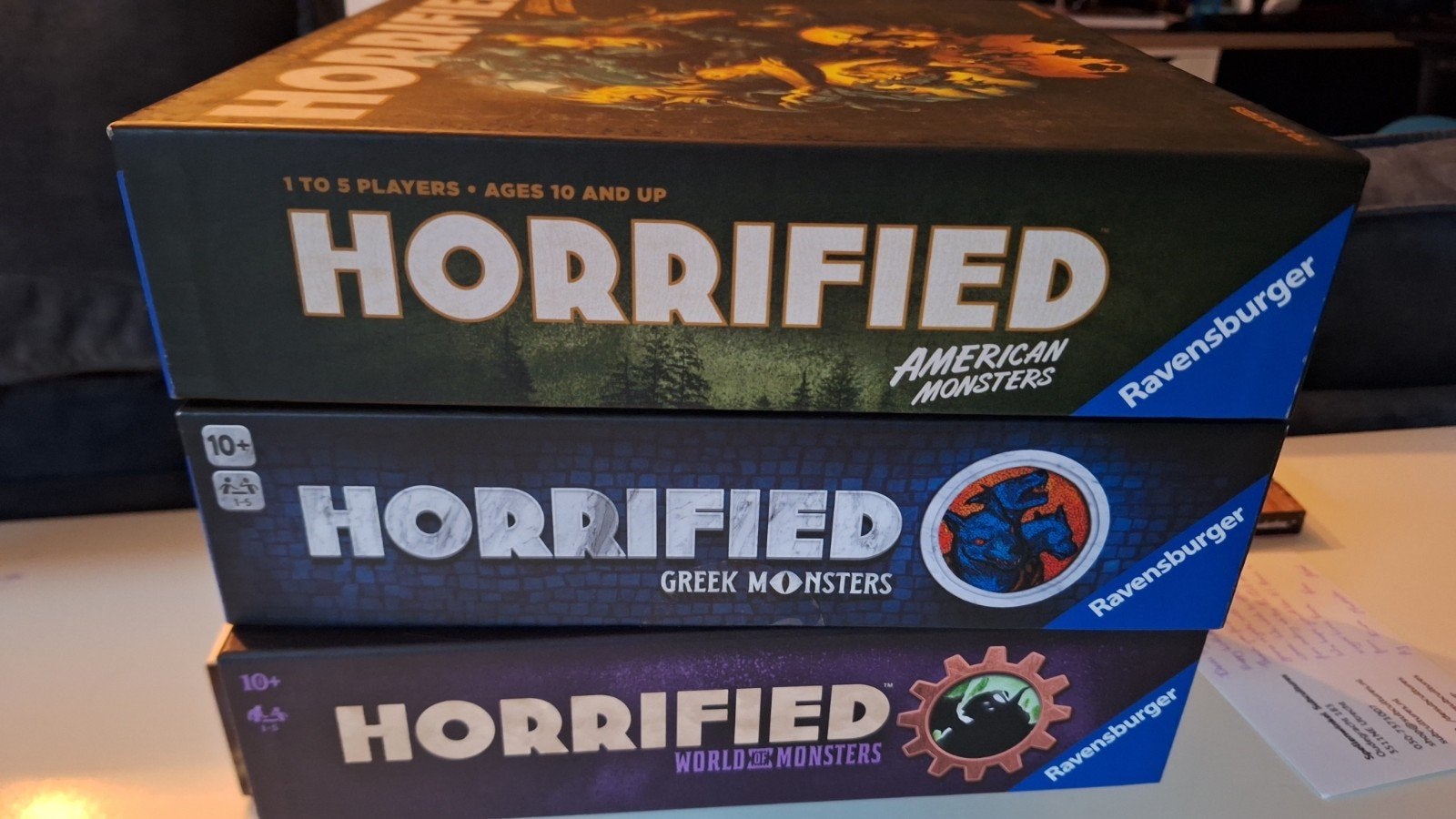 Horrified: American  & World Monsters, Vijf spelers of meer, Ophalen of Verzenden, Zo goed als nieuw, Ravensburger