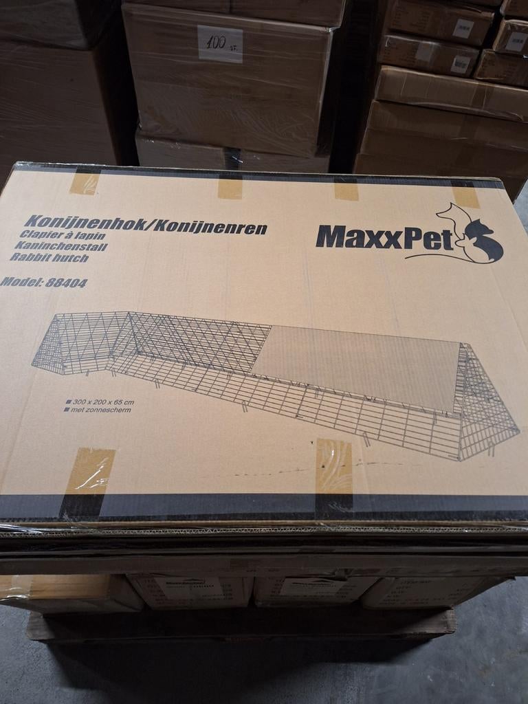 Konijnenhok -konijnenren  300x200x65 cm maxxpet, Dieren en Toebehoren, Knaagdieren en Konijnen | Hokken en Kooien, Ophalen, 110 cm of meer