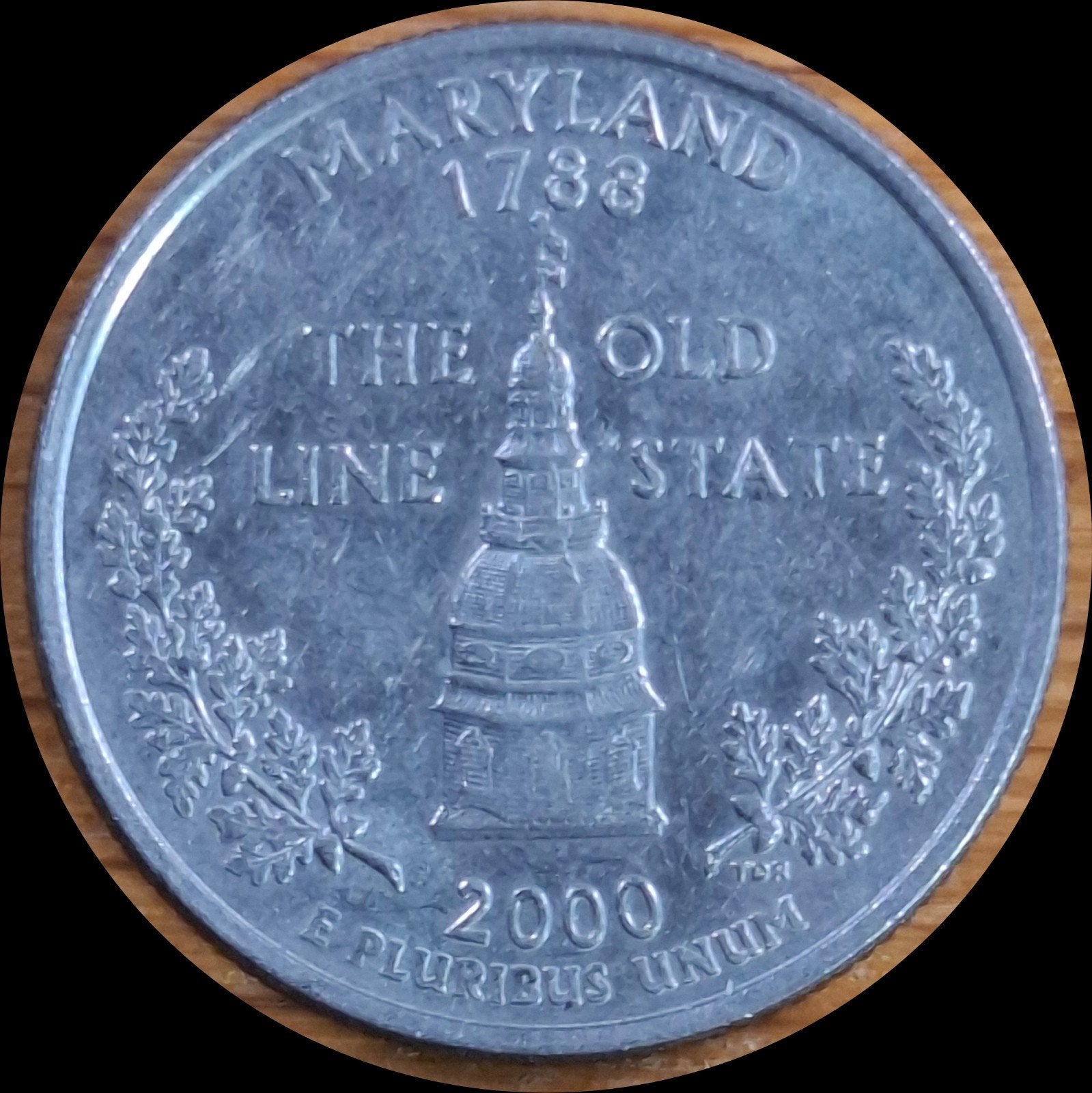 29# USA Quarter 2000D km306 Maryland, Ophalen of Verzenden, Noord-Amerika