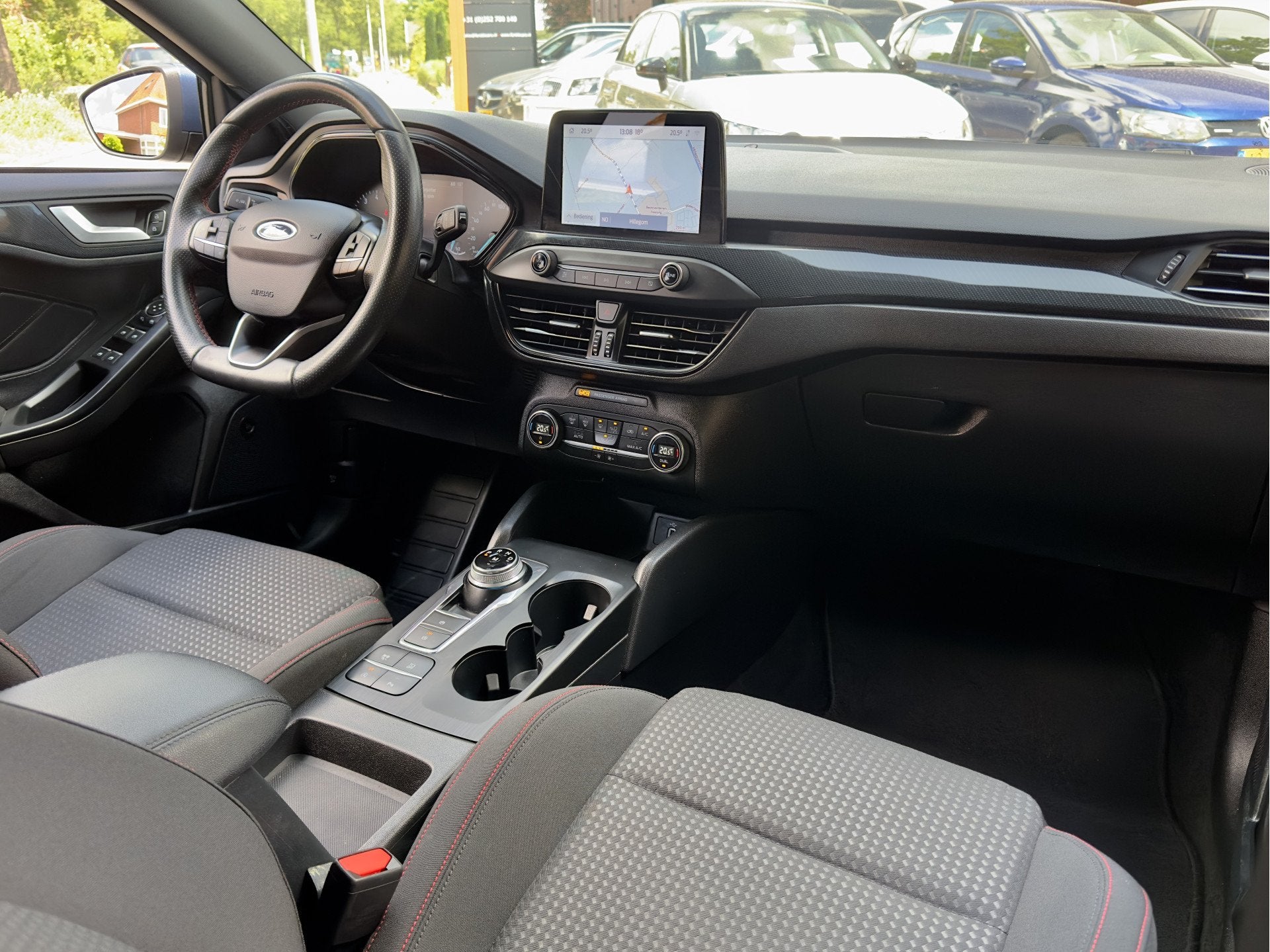 Ford FOCUS Wagon 1.5 AUT8 ST-LINE 150PK EcoBoost NAVI AIRCO, 1345 kg, Euro 6, 150 pk, Blauw