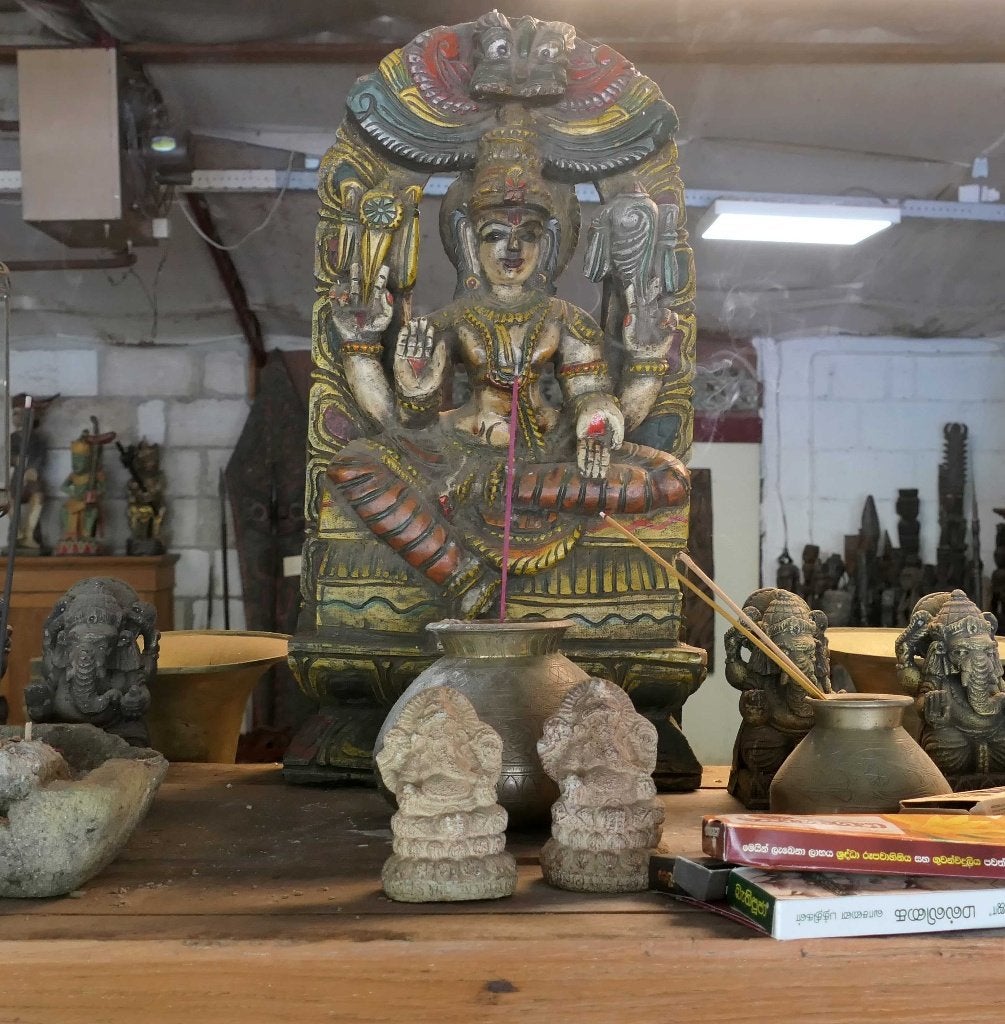 Shiva beeld SH3 India Hindoeisme Tantra Meditatie India hout, Ophalen of Verzenden