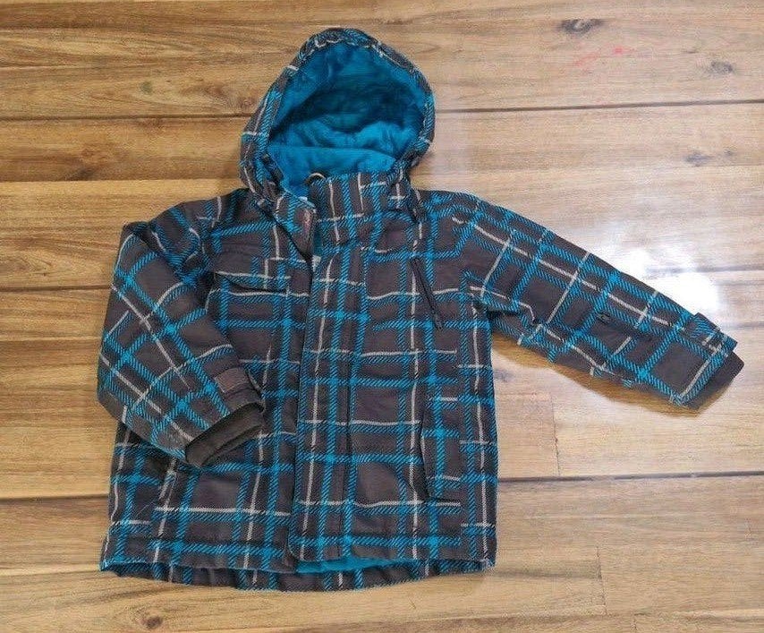 Warme winterjas met gevoerde capuchon 98-104, Ophalen, Gebruikt, Hema, Jongen of Meisje