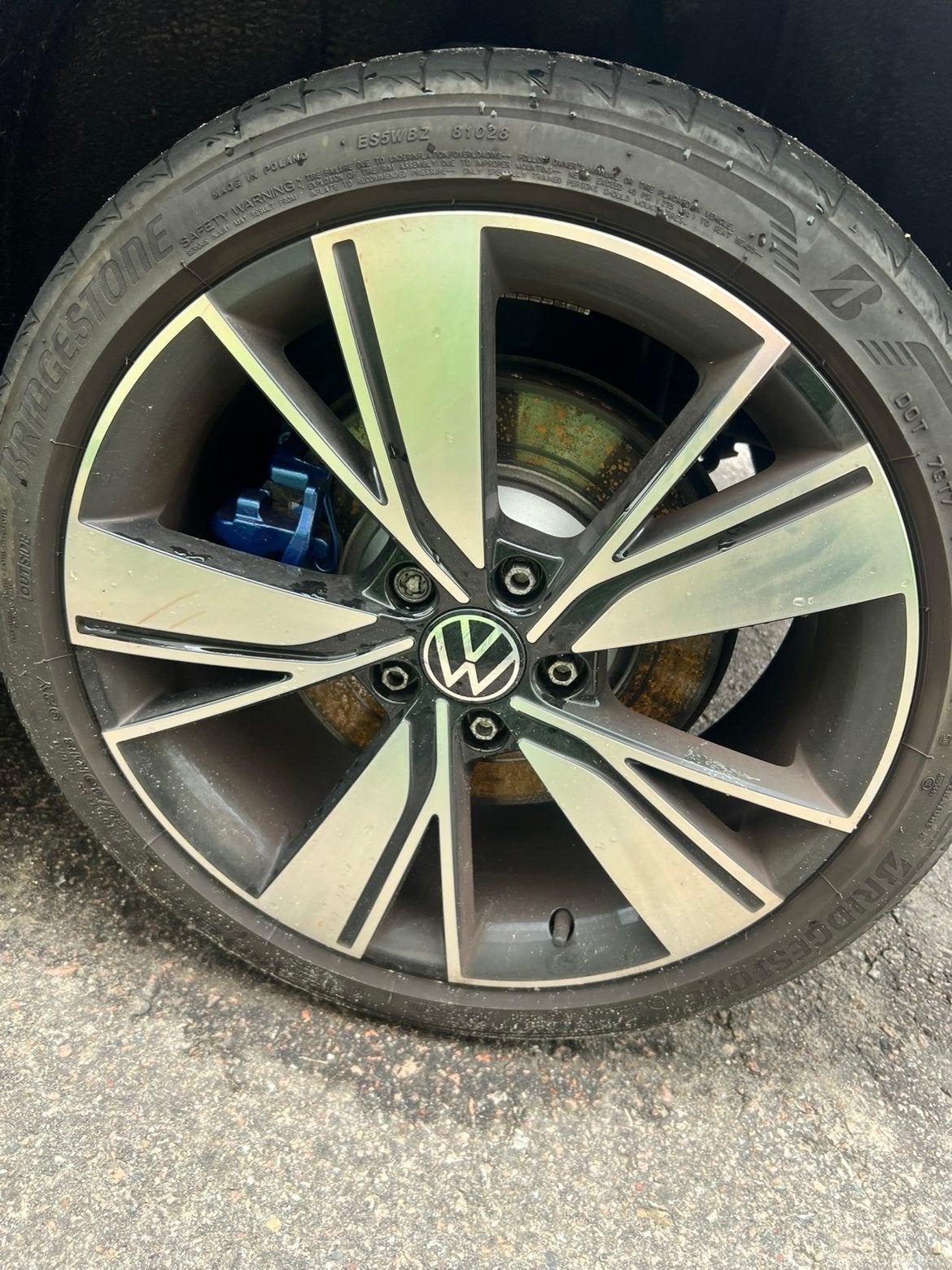 VW Golf 8 GTE Bakersfield 18 inch velgen - Gelijk af tehalen, Ophalen, 18 inch, Gebruikt, Banden en Velgen