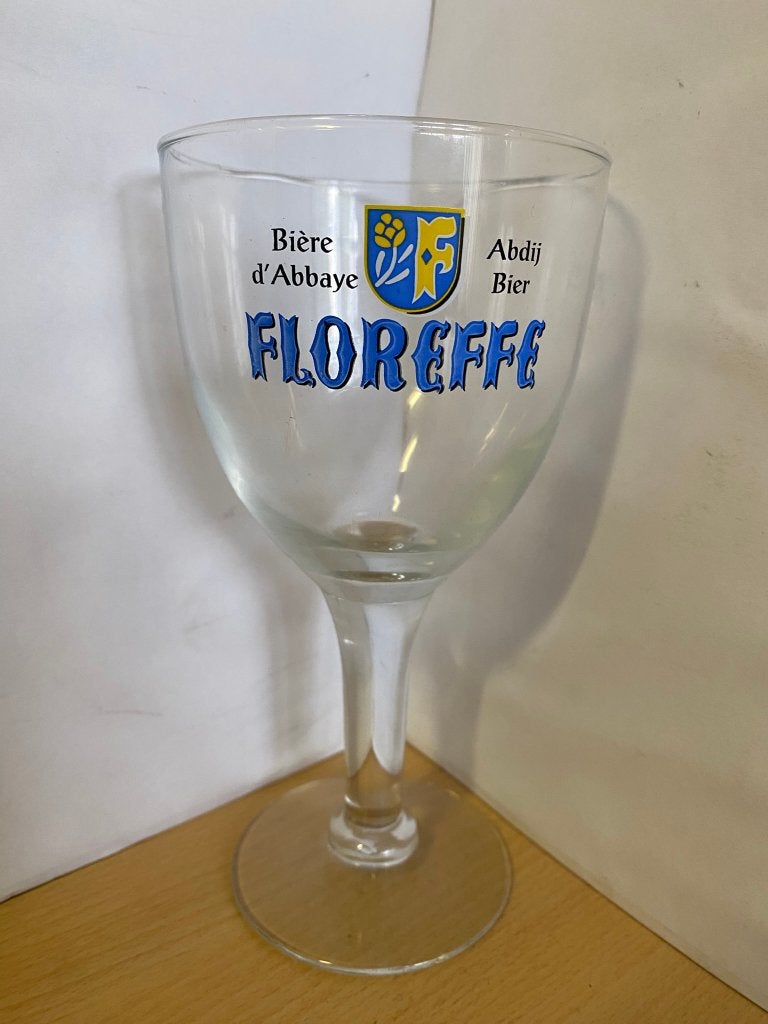 Floreffe bierglas 25cl Belgisch abdijbier, Ophalen of Verzenden, Zo goed als nieuw, Glas of Glazen, Overige merken