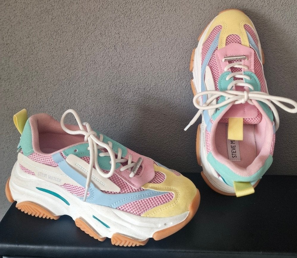 Steve madden sneakers 38 pastel kleuren, Ophalen of Verzenden, Zo goed als nieuw, Schoenen