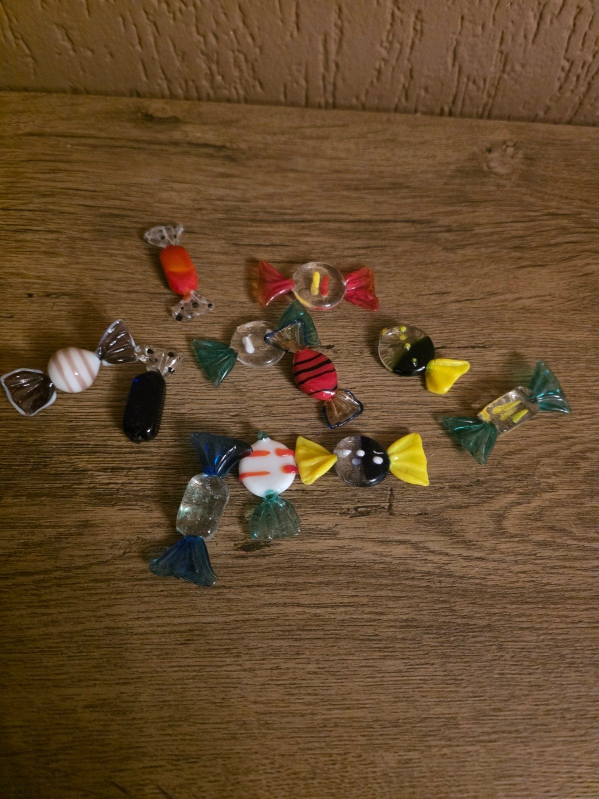 Glazen Snoepjes Decoratie - Diverse Kleuren en Vormen, Antiek en Kunst, Antiek | Glas en Kristal, Ophalen of Verzenden