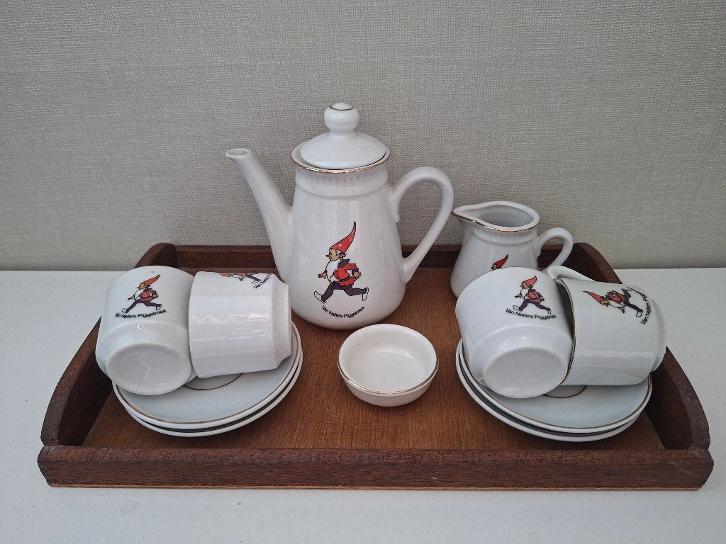 Vintage pigelmee-serviesje, Ophalen of Verzenden, Zo goed als nieuw
