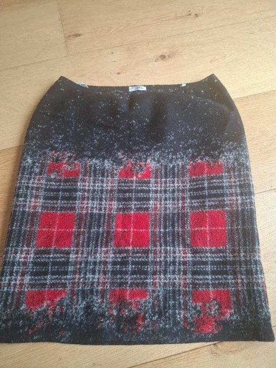 Sommermann geruite rok, maat 44 (XL) wol wollen, Sommermann, Ophalen of Verzenden, Maat 46/48 (XL) of groter, Zwart