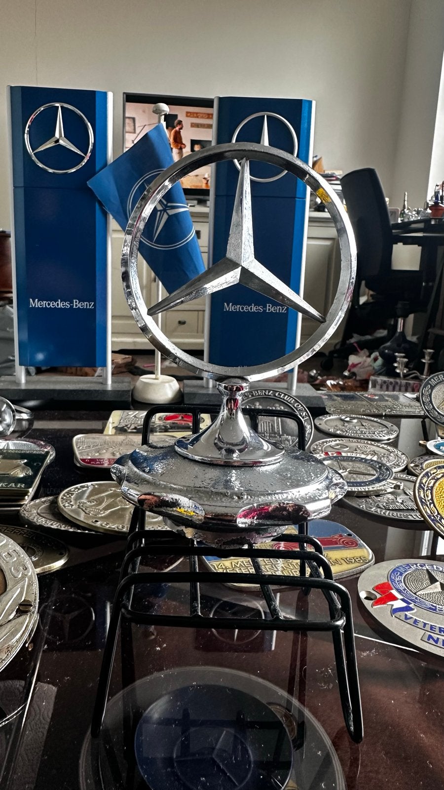 Ster Mercedes W186 / W170S - Klassieke Radiateurdop, Ophalen of Verzenden, Gebruikt, Mercedes-Benz