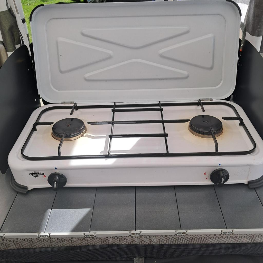 Free Life 2-pits gas kooktoestel - Ideaal voor camping, Witgoed en Apparatuur, Fornuizen, Ophalen of Verzenden