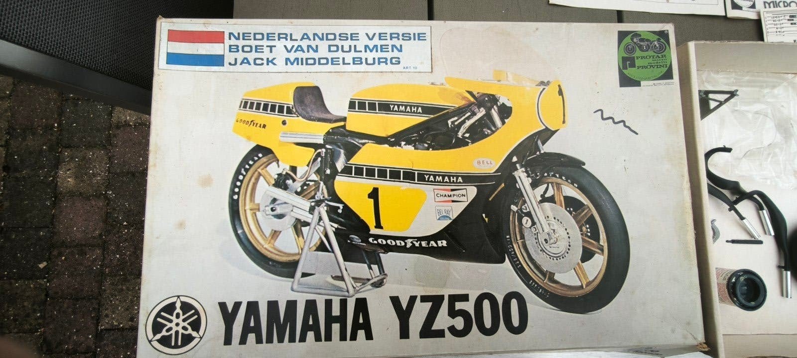 Yamaha YZ500 schaalmodel kit - Protarmodelli 1:9 +/- 50 jaar, Overige merken, Ophalen of Verzenden, Zo goed als nieuw, Groter dan 1:32
