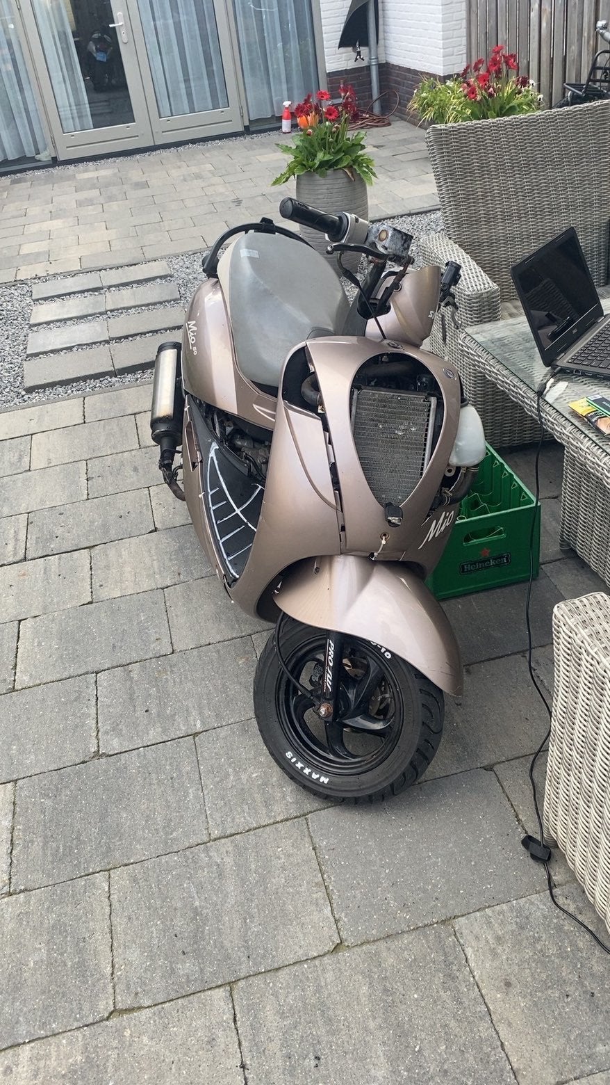 Sym mio 125 LC, Verzenden, Zo goed als nieuw, Benzine