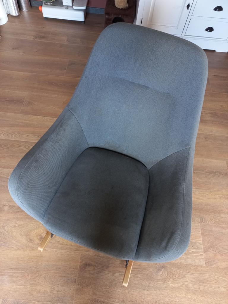 Schommelstoel., Ophalen, Gebruikt, Blauw, Eén