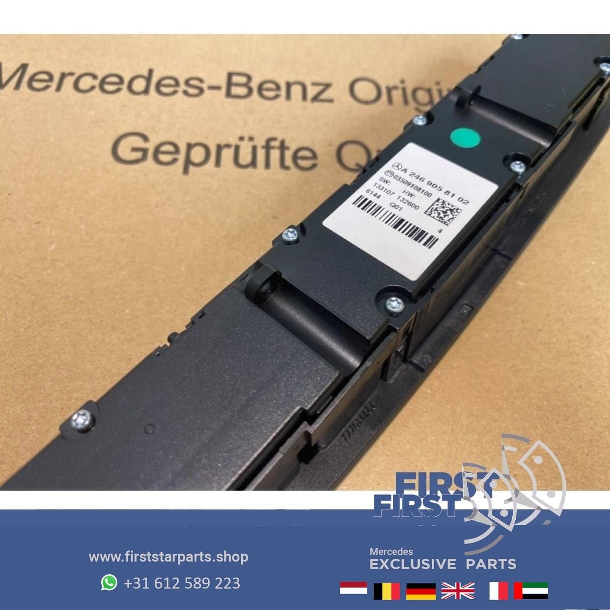 Radio knoppen stoelverwarming alarmlicht schakelaar Mercedes, Gebruikt, -, Ophalen of Verzenden, -