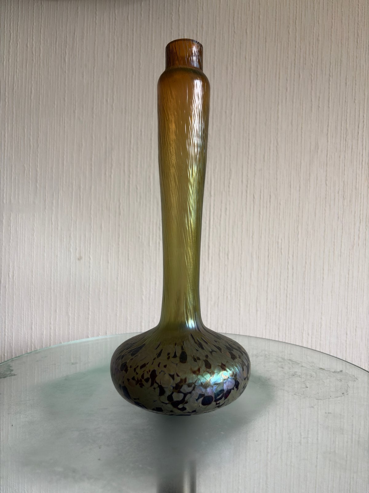 Loetz Witwe Papillon Vaas - Boheems Jugendstil Glas 30cm, Ophalen of Verzenden