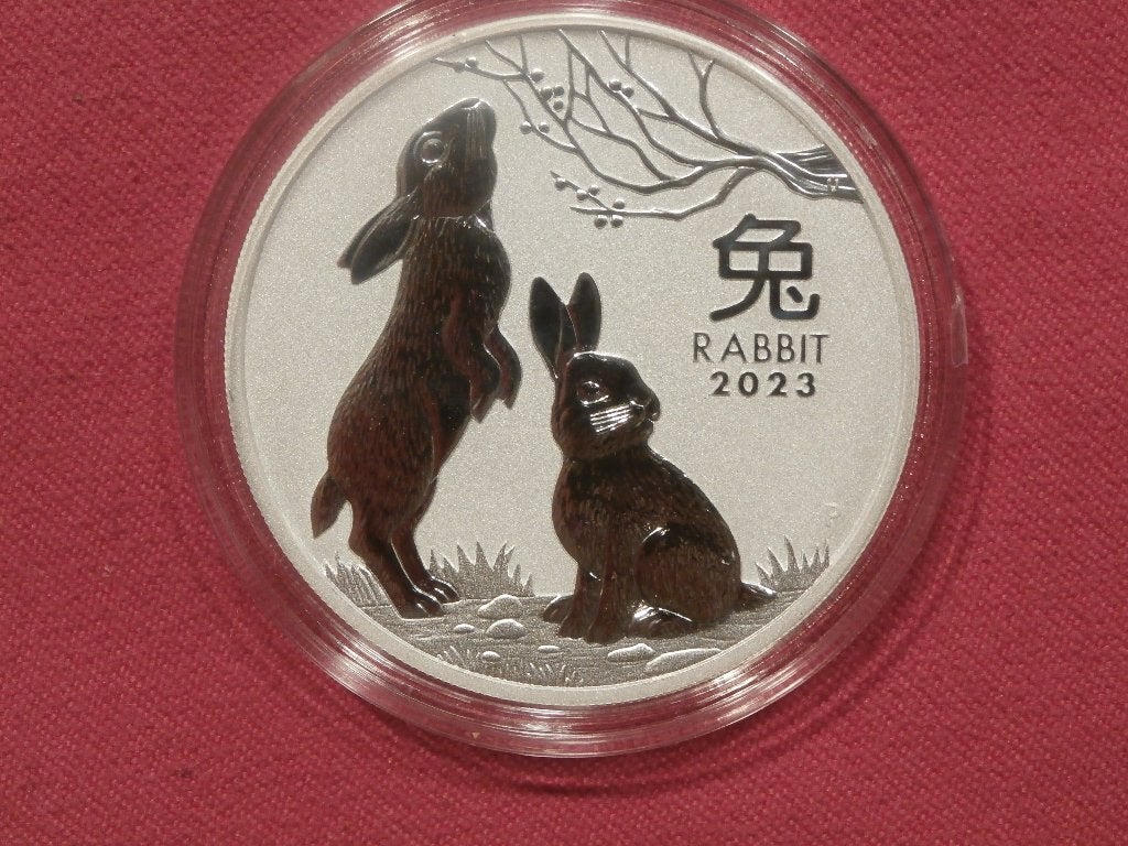 ONE OUNCE LUNAR lll. RABBIT 2023., Ophalen of Verzenden, Zilver