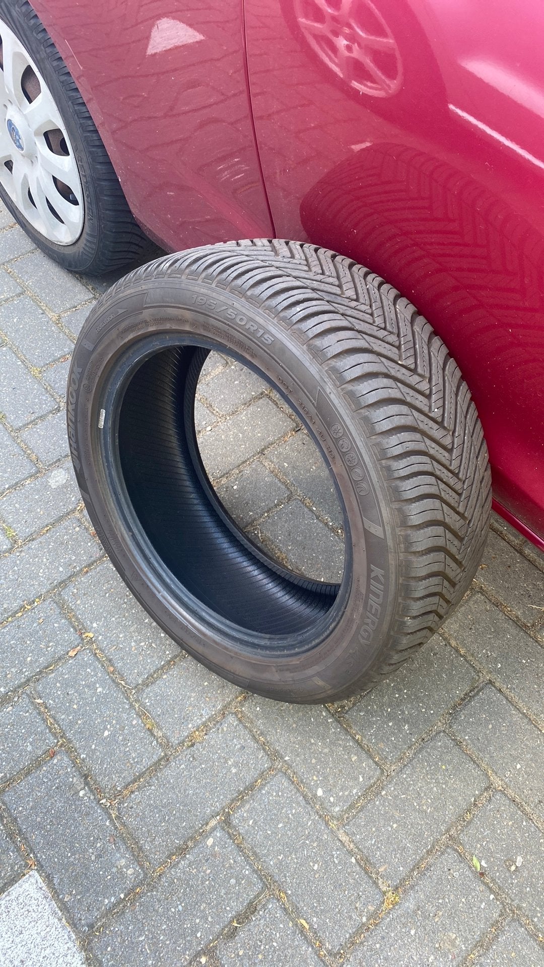 Hankook auto band 195/50R15 all season 15inch, Ophalen