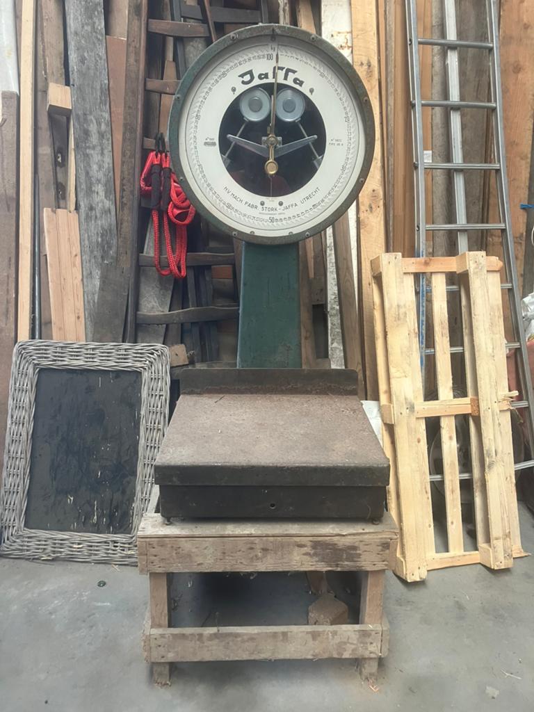 Klokweegschaal Jaffa., Ophalen, Gebruikt, Analoog, 100 kg of meer