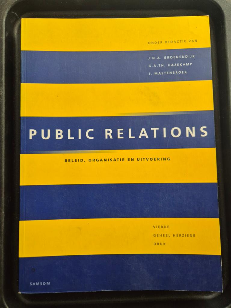Public Relations: Beleid, Organisatie en Uitvoering, Gelezen, Gamma, J.N.A. Groenendijk, G.A.Th. Hazekamp, J. Mastenbroek, HBO