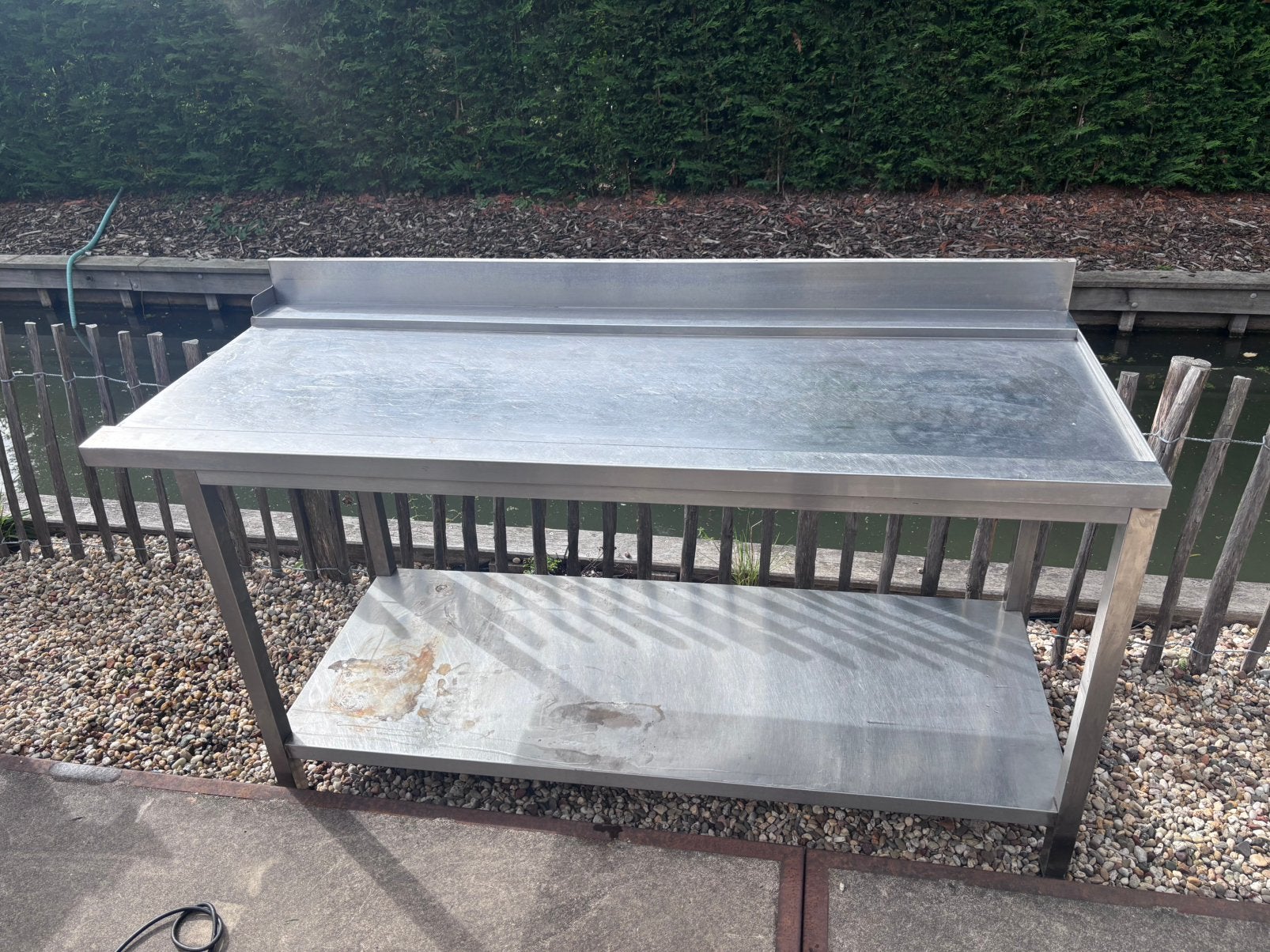 RVS Doorschuif Tafel Vaatwasser Werkbank HORECA RESTAURANT, Ophalen, Gebruikt