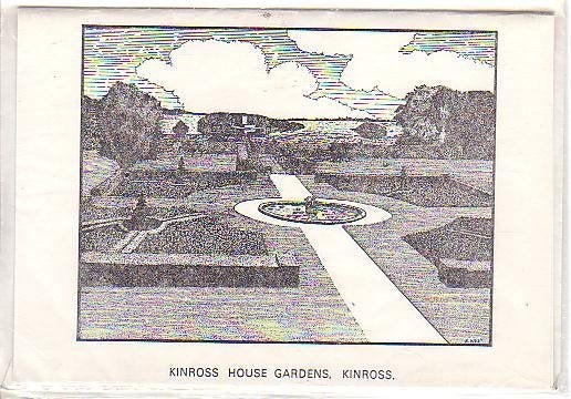 Kaart met envelop	Kinross (Ierland)	Kinross House Gardens, Verzenden, 1980 tot heden, Overig Europa
