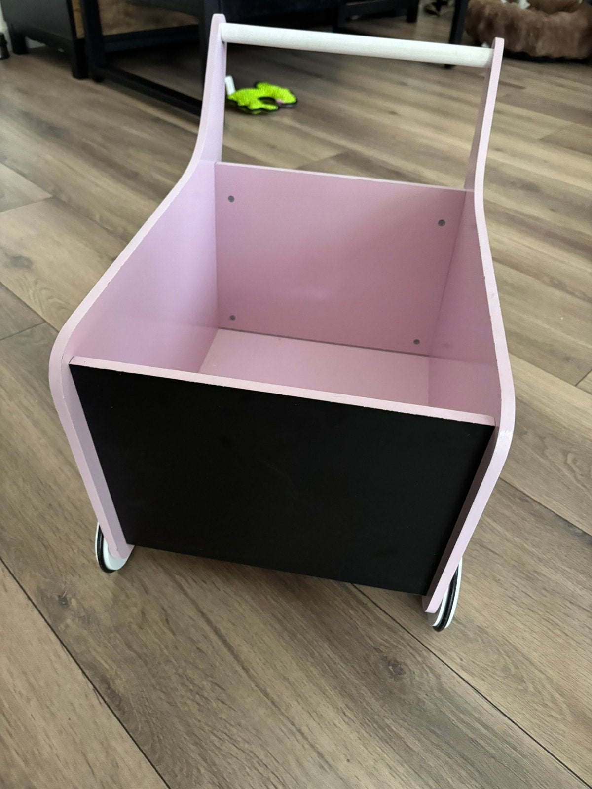 Childhome houten loopwagen / speelgoedbak roze, Ophalen, Zo goed als nieuw, Overige typen