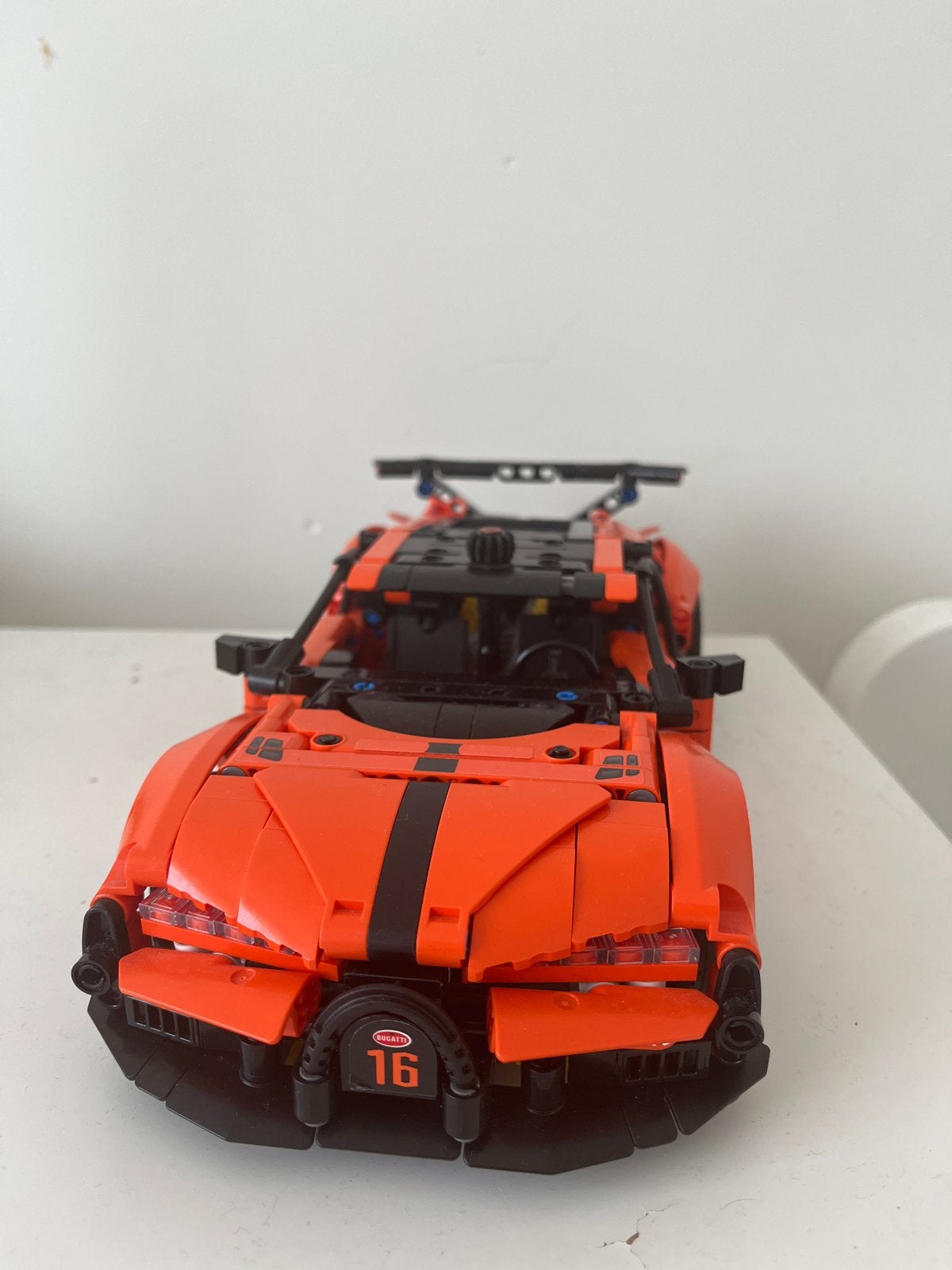 LEGO Technic Bugatti Chiron 42222 - Oranje Sportwagen, Ophalen, Zo goed als nieuw, Overige merken